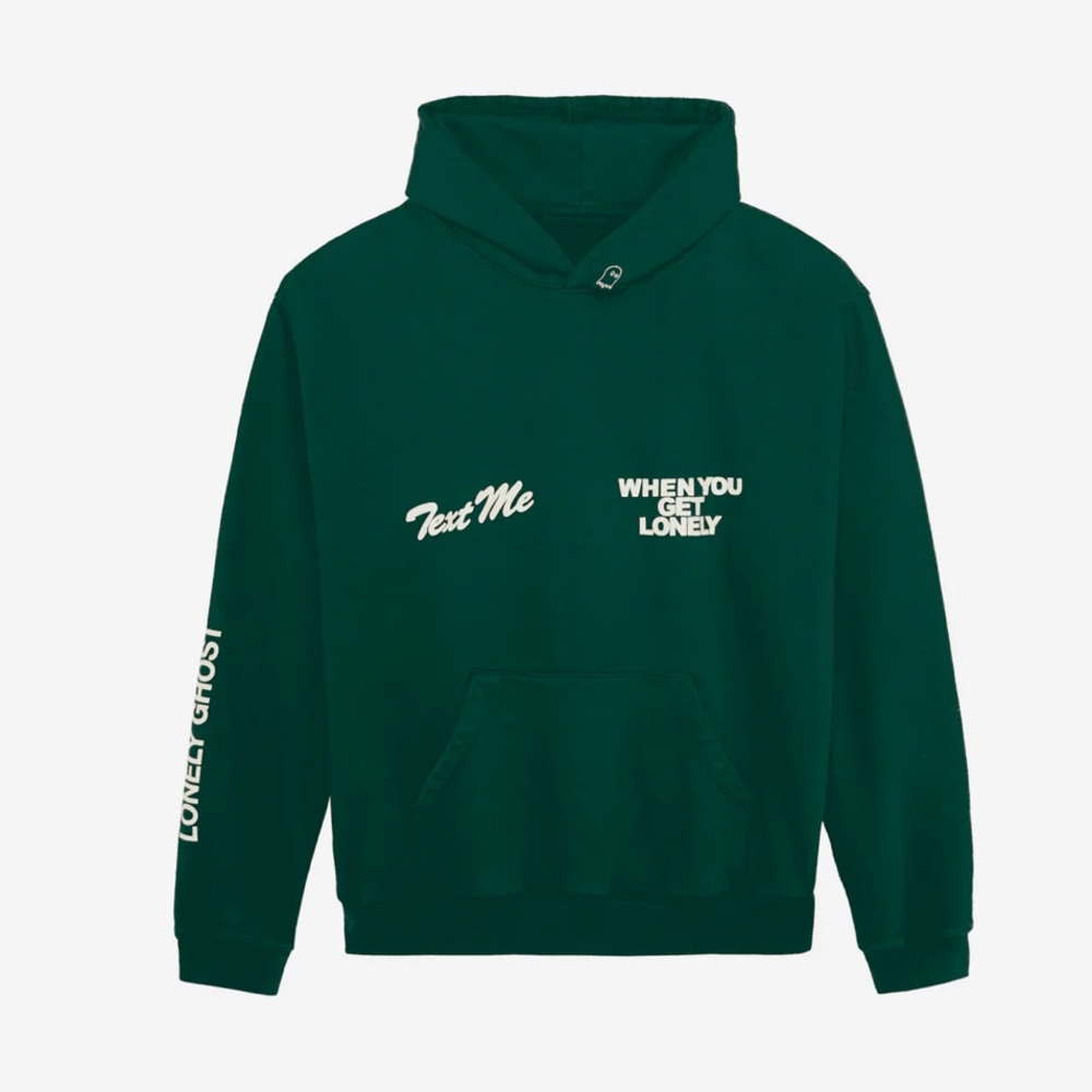 Lonely Ghost Text Me When You Get Lonely Heavyweight Hoodie